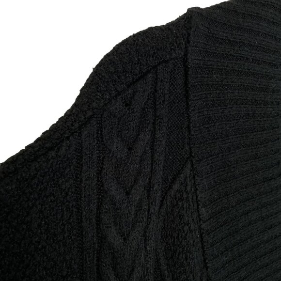 Maeve by Anthropologie Black Striped Knit Sweater Vest, M - Picture 7 of 9